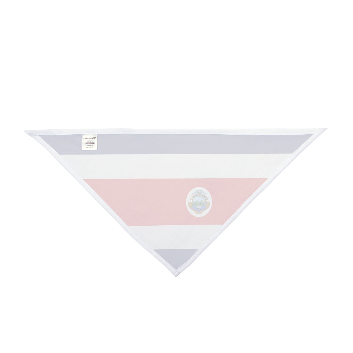 Costa Rica Flag AOP Dog Bandana All Over Print – 2 Size Options – White by TOOLOUD