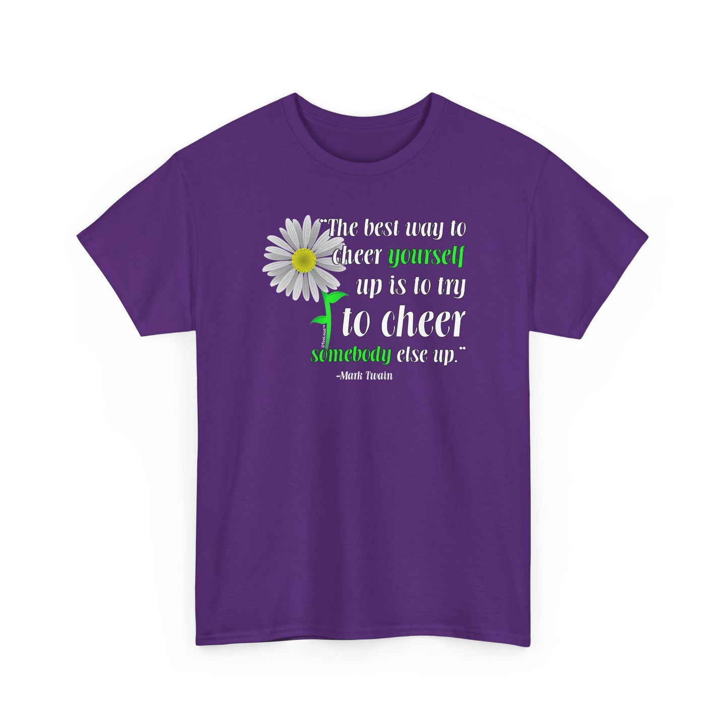 Cheer Yourself Up Mark Twain Adult Unisex T-Shirt by TOOLOUD
