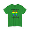 Sorry Girls I Like Boys Gay Rainbow Unisex Cotton T-Shirt by TOOLOUD