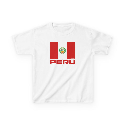 Peru Flag Children’s T-Shirt by TOOLOUD