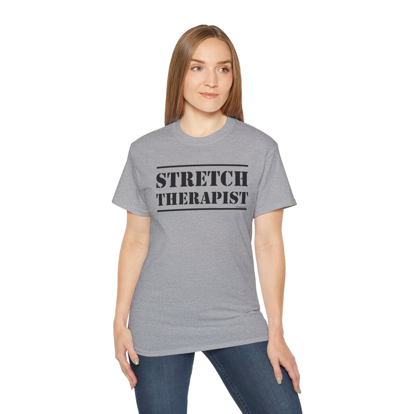 Stretch Therapist Text Women’s T-Shirt by TOOLOUD