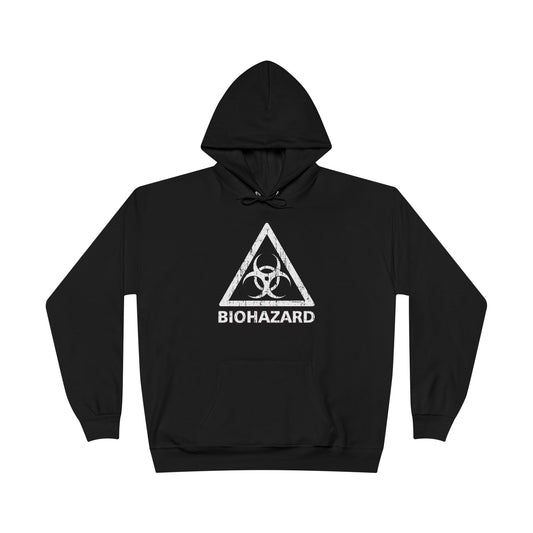 Biohazard Sign Distressed Dark Pullover Hoodie Sweatshirt by TOOLOUD