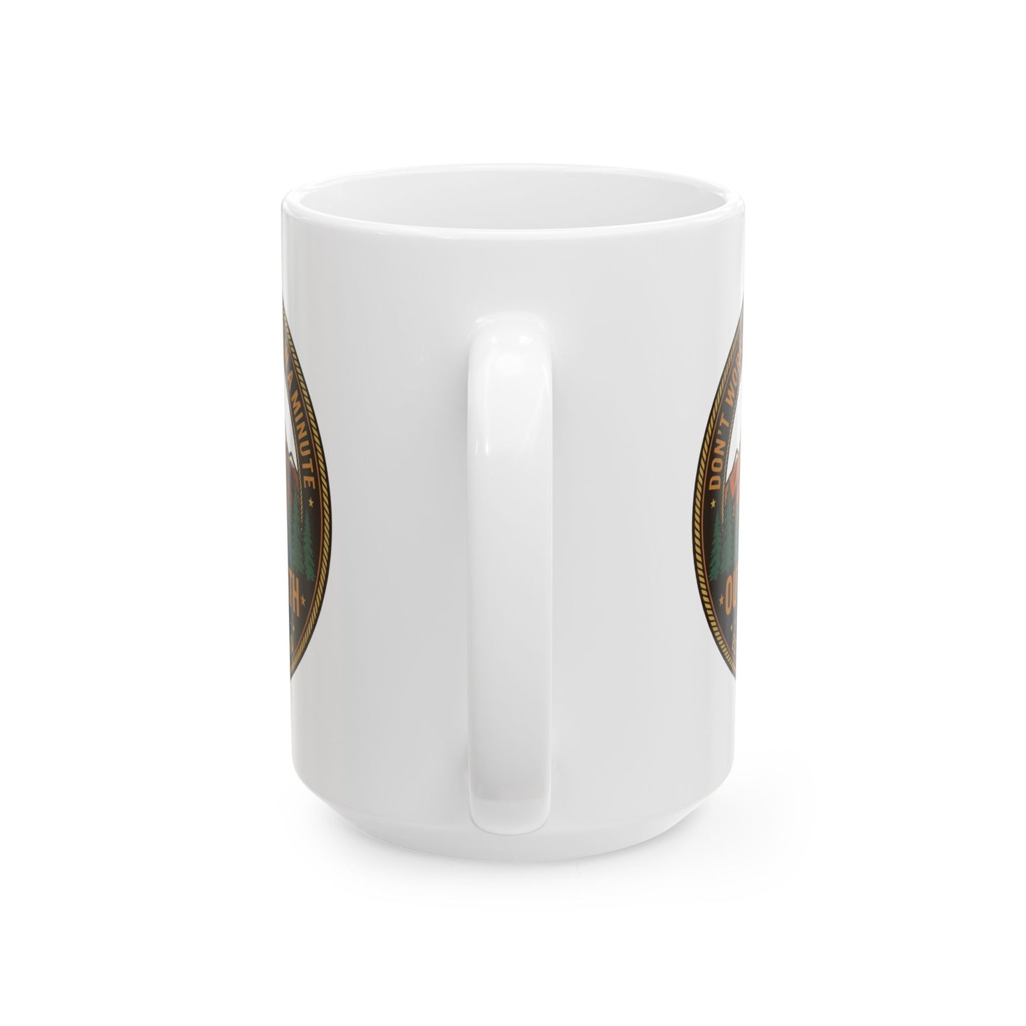 Out of Breath Hiking Society Ceramic Mug, (11oz, 15oz)