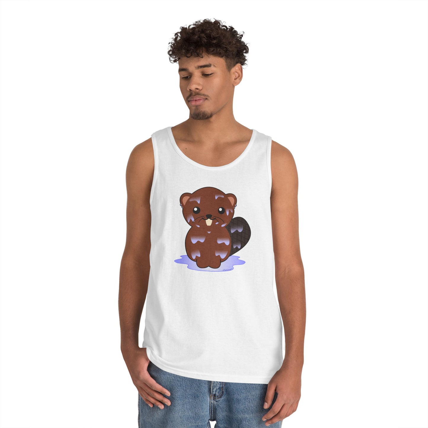 Cute Wet Beaver Loose Tank Top by TOOLOUD