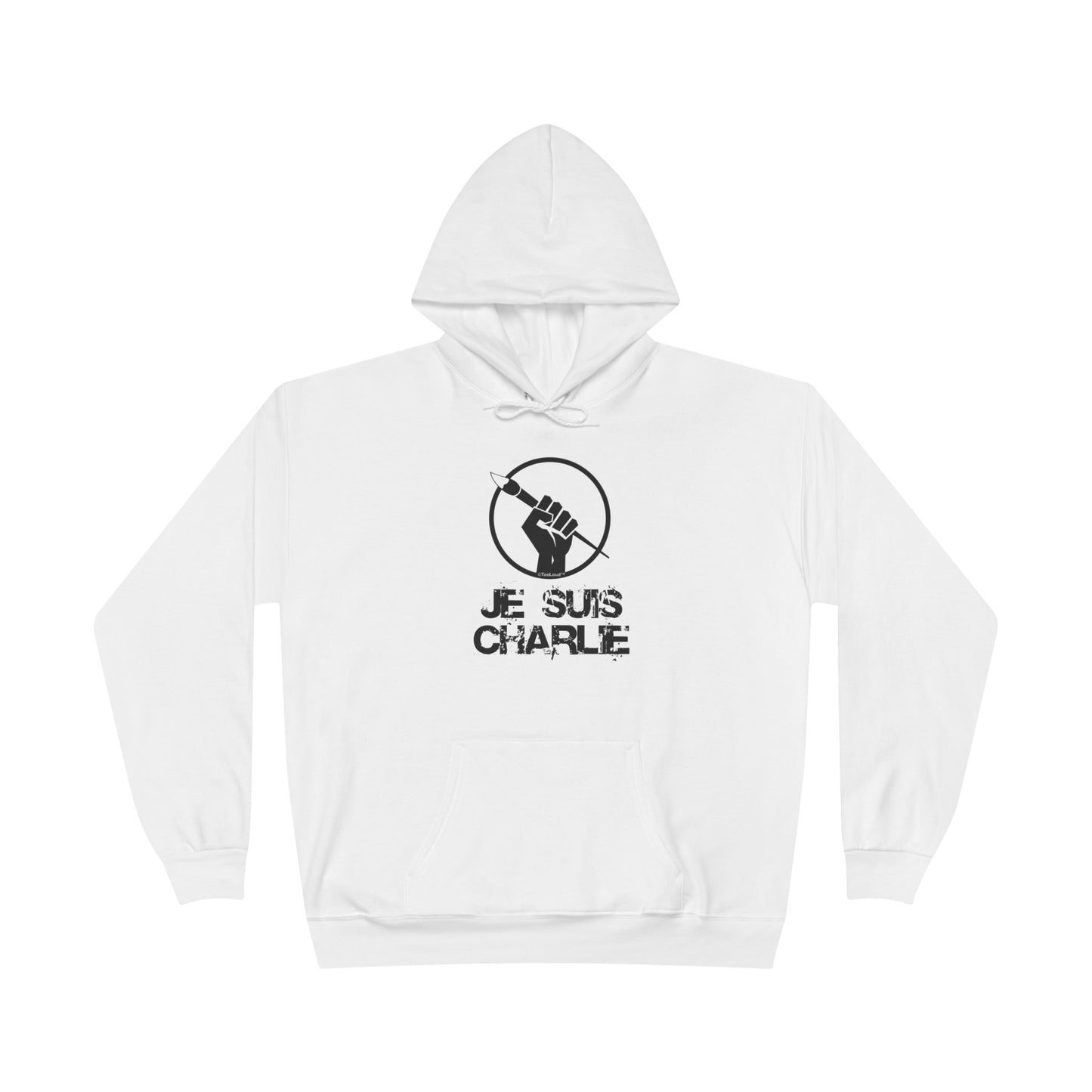 Je Suis Charlie Adult Pullover Hoodie Sweatshirt by TOOLOUD
