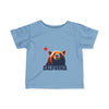 California Republic Grizzly Bear and Star Infant T-Shirt by TOOLOUD