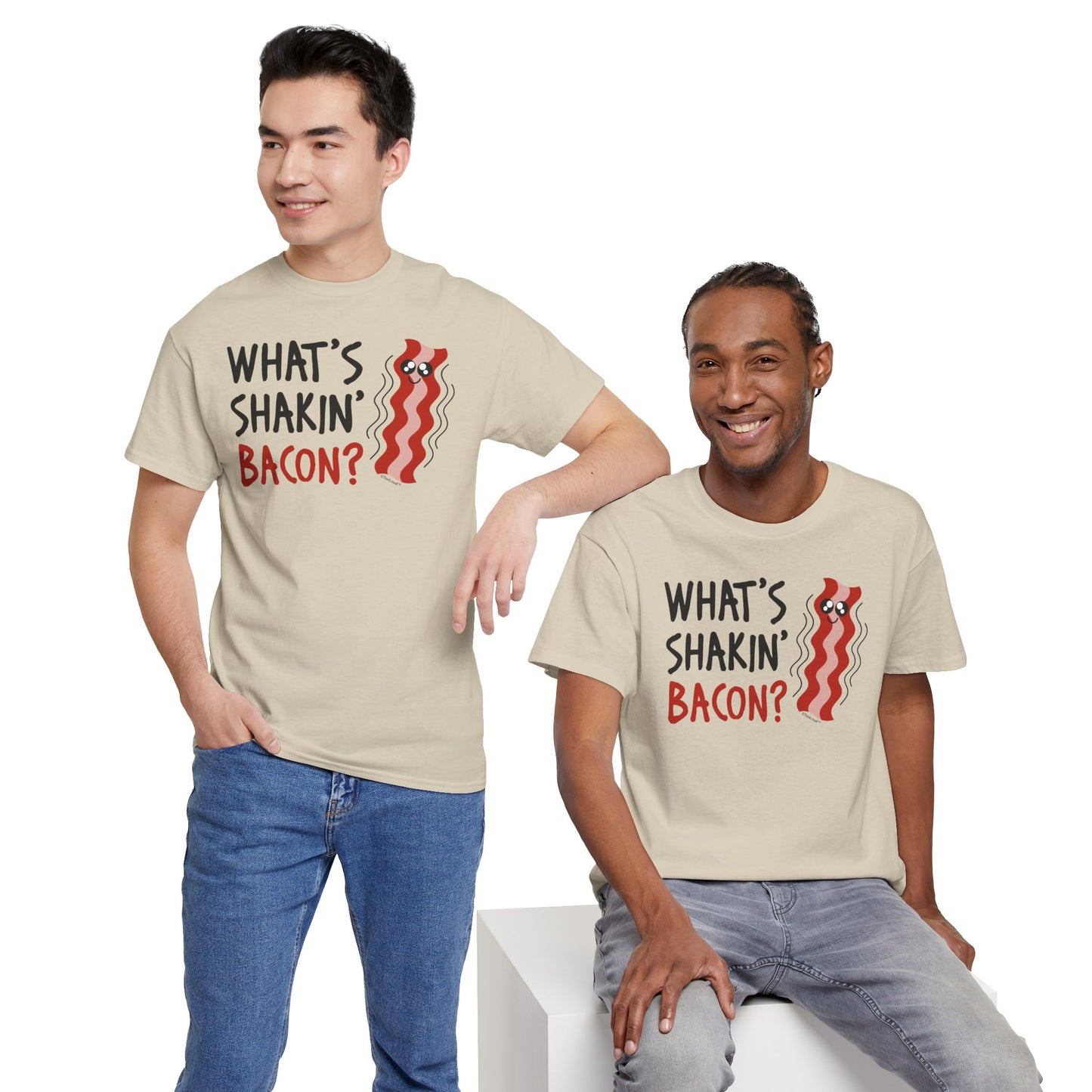 What’s Shakin’ Bacon – Premium Adult T-Shirt by TOOLOUD
