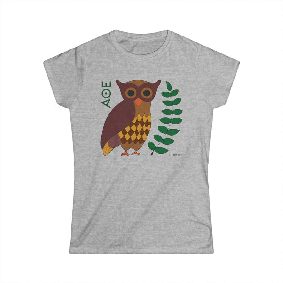 Owl of Athena Juniors Women's T-Shirt by TooLoud