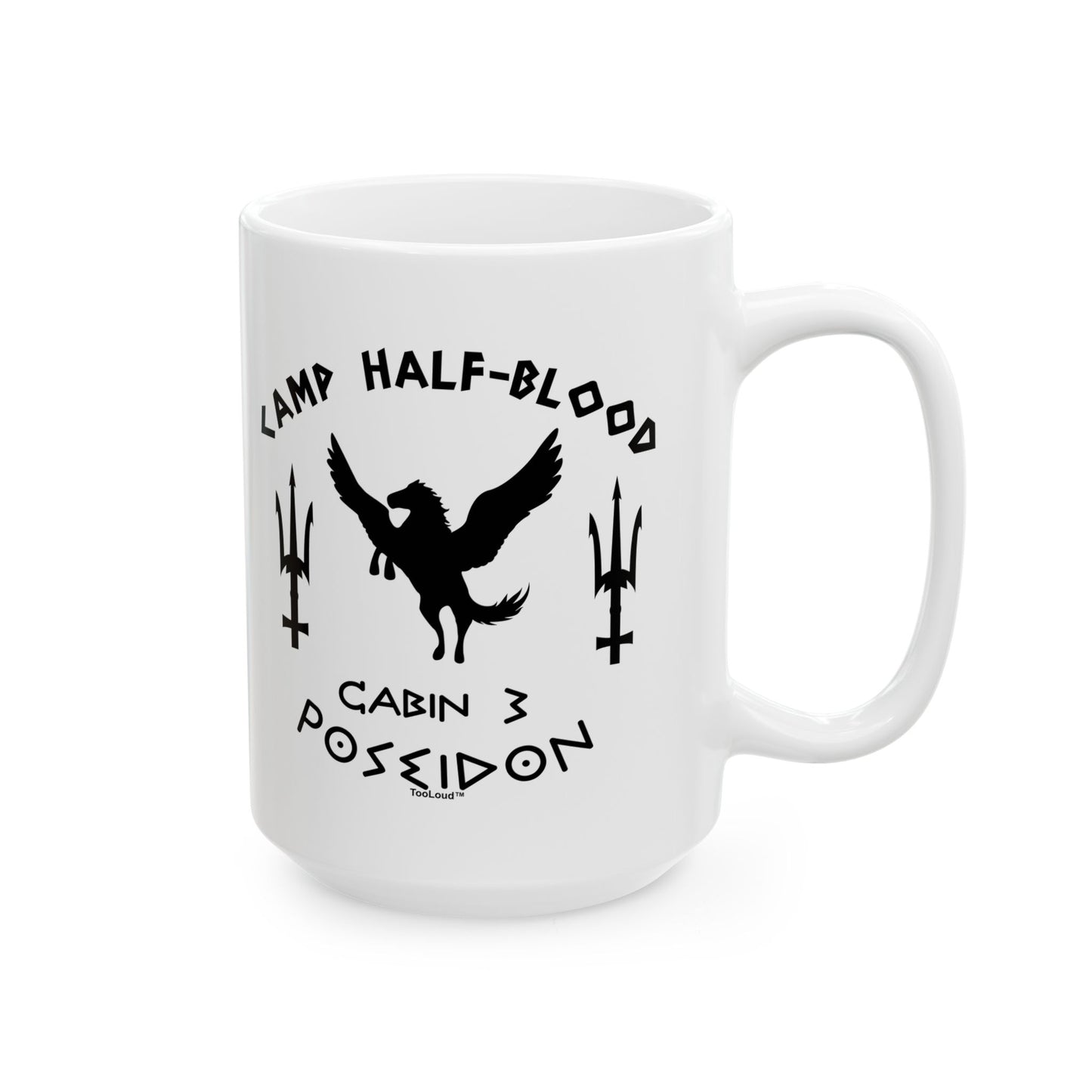 Cabin 3 Poseidon Camp Half-Blood Printed Coffee Mug – 11oz or 15oz by TOOLOUD