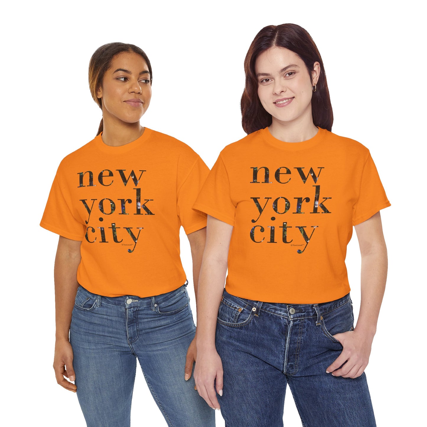 New York City – City Lights Adult T-Shirt by TOOLOUD