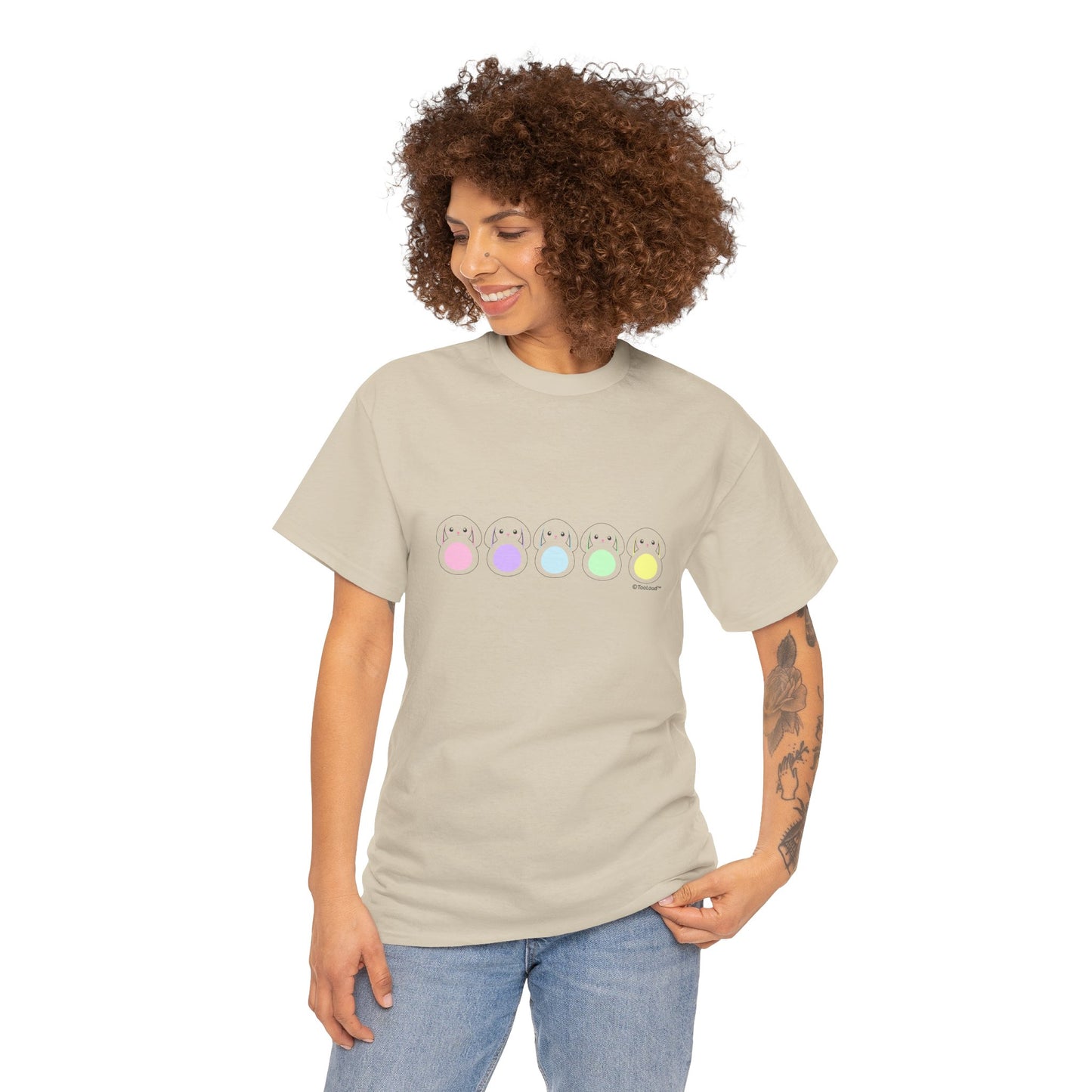 Cute Pastel Bunnies Women’s T-Shirt by TOOLOUD