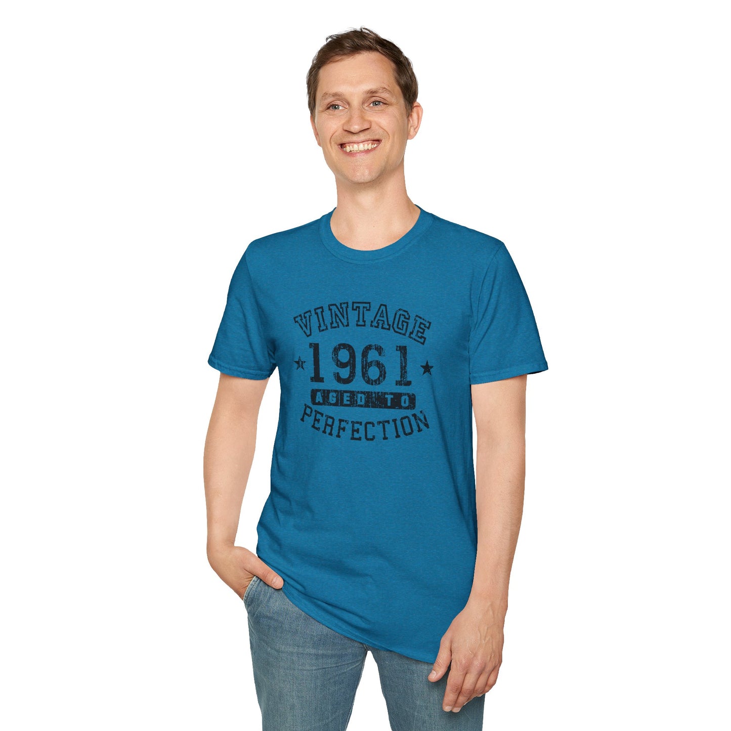 Customized Retro Birth Year Worn-In Unisex Tee for Adults – Exclusively by TooLoud