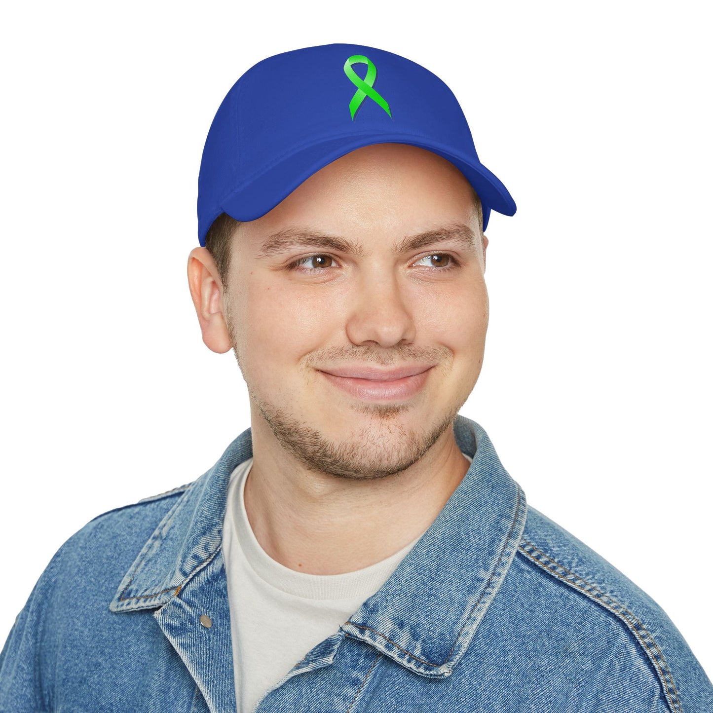 Lyme Disease Awareness Ribbon – Lime Green Adult DTG Baseball Cap Hat by TOOLOUD
