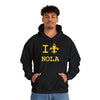 TooLoud I Love NOLA Fleur de Lis Unisex Hoodie Sweatshirt