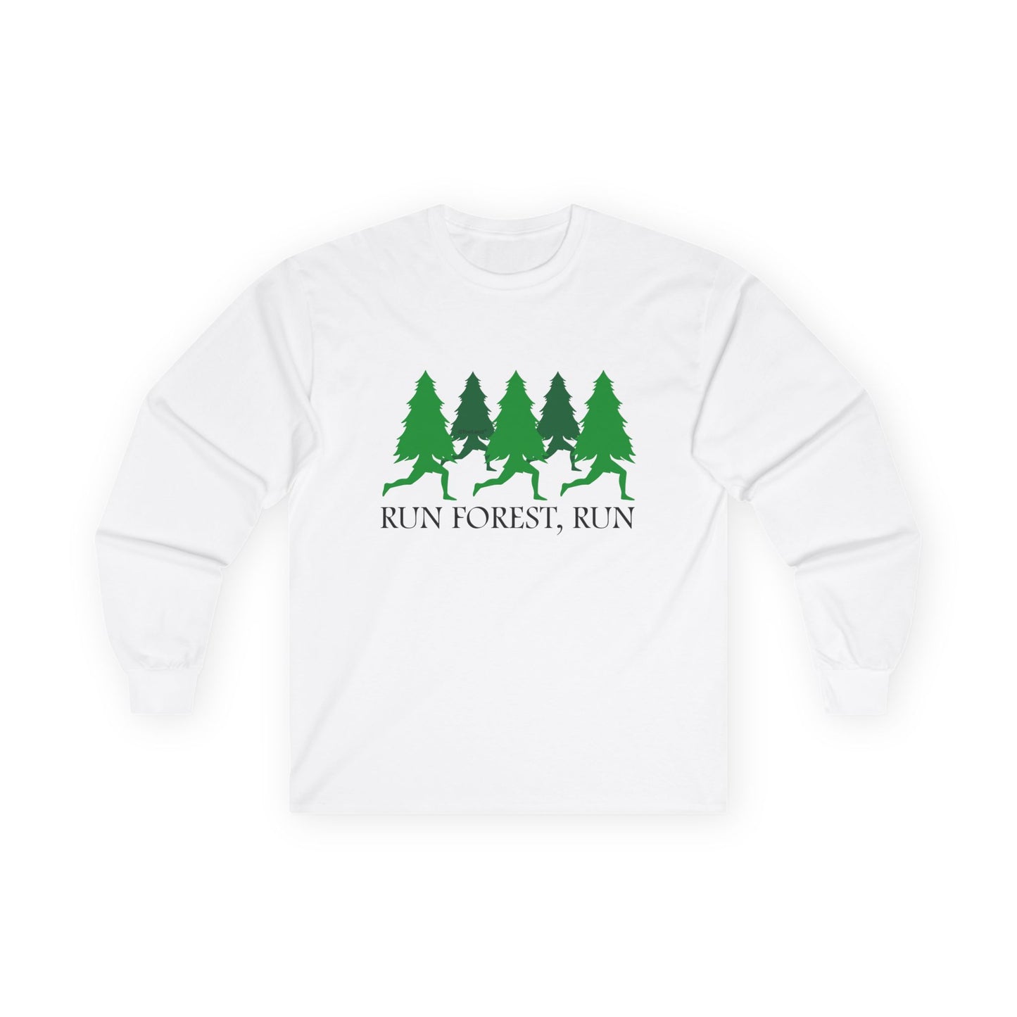 Run Forest Run Funny Adult Long Sleeve Shirt by TOOLOUD
