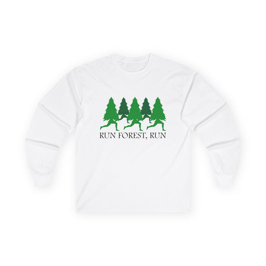 Run Forest Run Funny Adult Long Sleeve Shirt by TOOLOUD