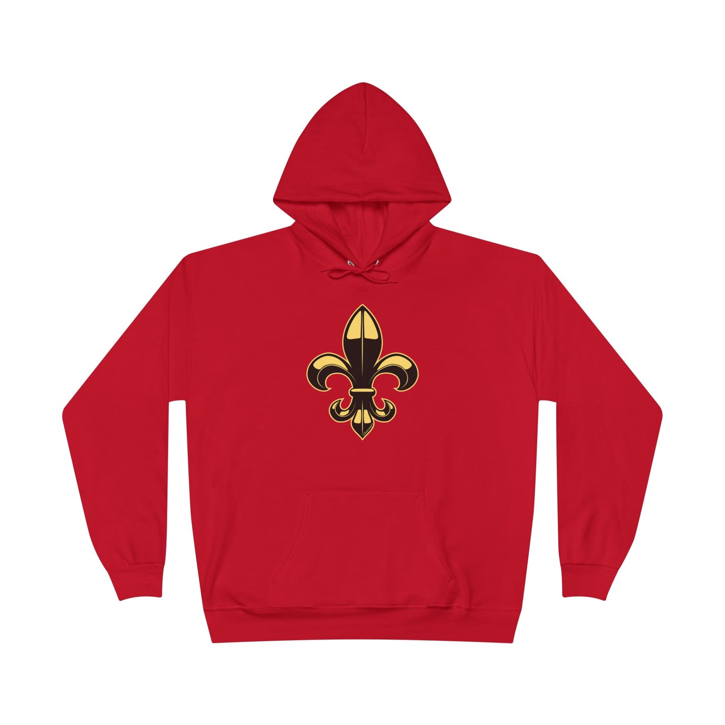 Golden Fleur de Lis Dark Hoodie Sweatshirt by TOOLOUD