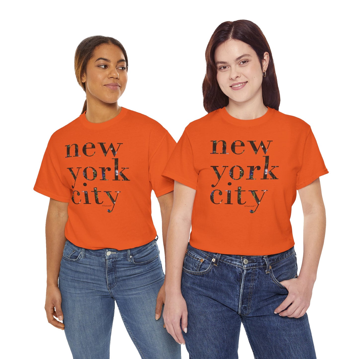 New York City – City Lights Adult T-Shirt by TOOLOUD