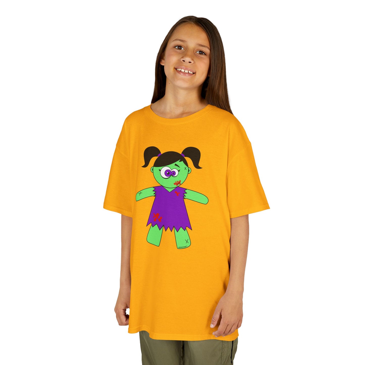 Zombie Girl Halloween Children’s T-Shirt by TOOLOUD