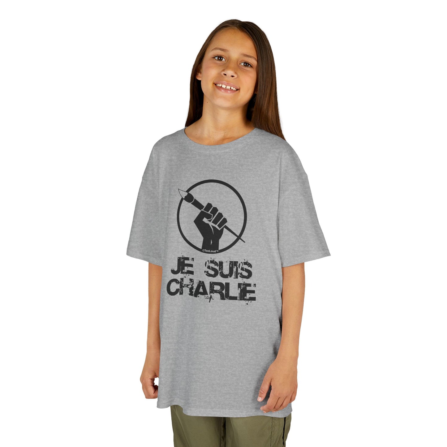 Je Suis Charlie Children's Heavy T-Shirt by TOOLOUD