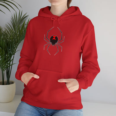 TooLoud Black Widow Spider Design Unisex Hoodie Sweatshirt