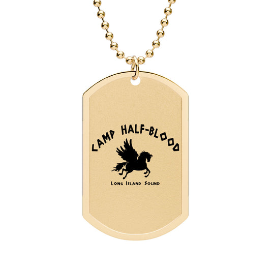 New Camp Half-Blood Dog Tag with 24" Chain by TOOLOUD