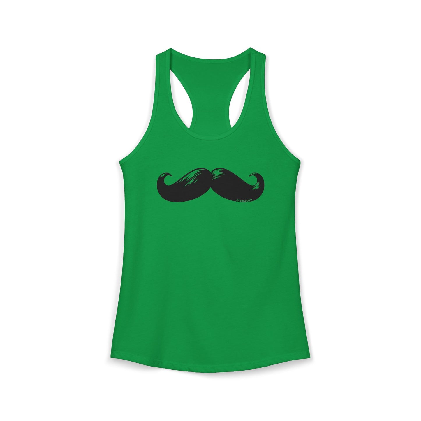 Big Black Mustache Women's Racerback Tank Top by TOOLOUD