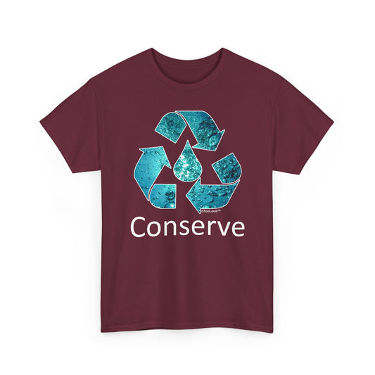 Water Conservation Text Adult Dark T-Shirt by TOOLOUD