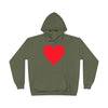 TOOLOUD Big Red Heart Valentine's Day Hoodie Sweatshirt – Romantic & Cozy Gift