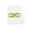 TOOLOUD Double Infinity Gold Symbol Fold Blank Greeting Cards Packs of (10, 30, and 50pcs)