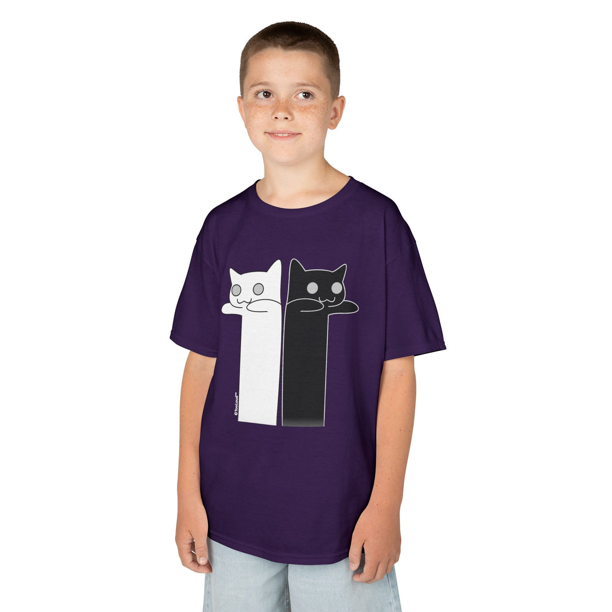 Longcat and Tacgnol – Internet Humor Children's Dark T-Shirt by TOOLOUD