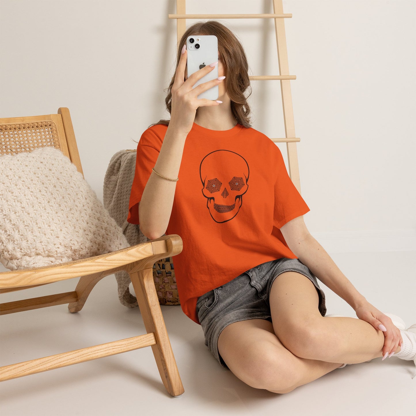 Hypno Skull Ladies Adult Women's Trippy T-Shirt by TOOLOUD
