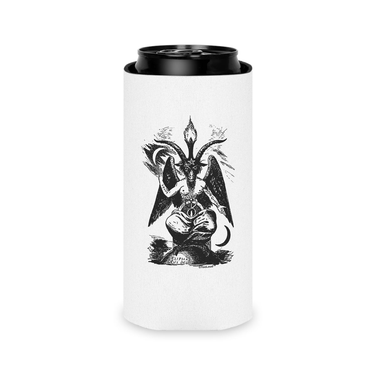 Baphomet Illustration Can/Bottle Insulator Cooler – 2 Sizes by TOOLOUD