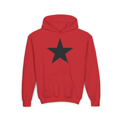 TooLoud Black Star Youth Children’s Hoodie Sweatshirt