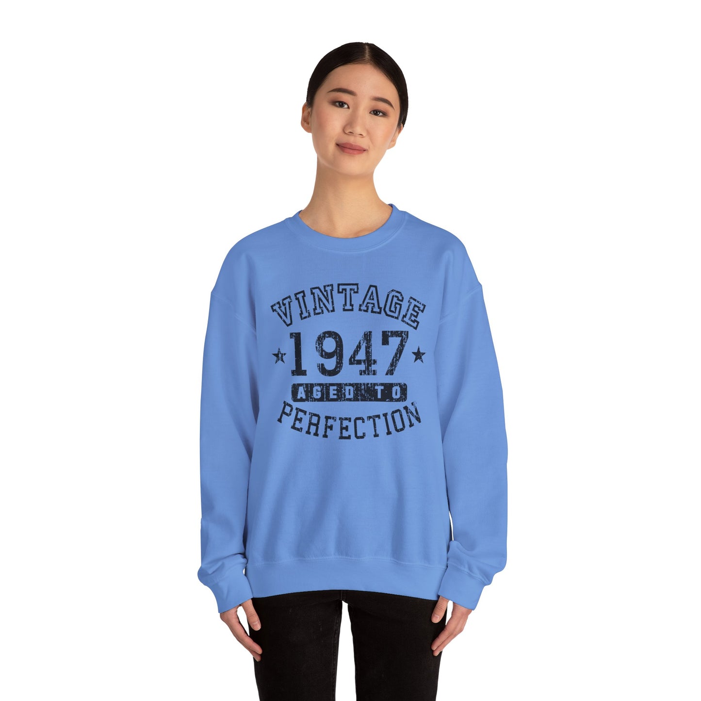 1947 - Vintage Birth Year Sweatshirt Adults Unisex by TOOLOUD