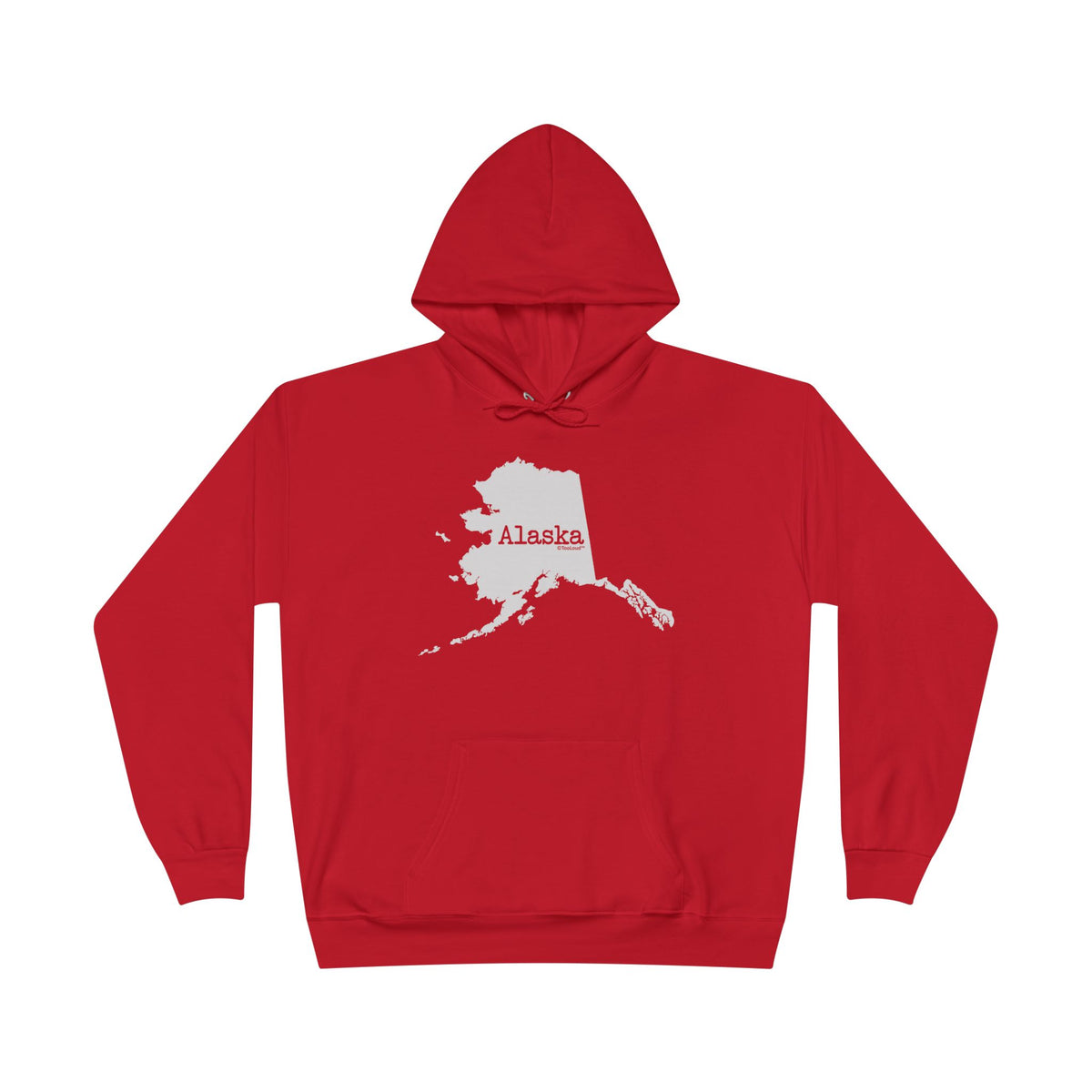 Alaska – United States Shape Dark Hoodie Sweatshirt by TOOLOUD