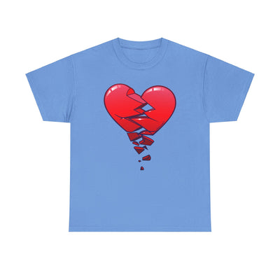 Crumbling Broken Heart Adult Unisex T-Shirt Tee