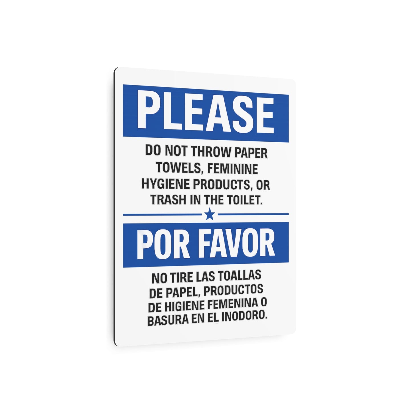 Bathroom Sign for Businesses – Do Not Flush by TOOLOUD