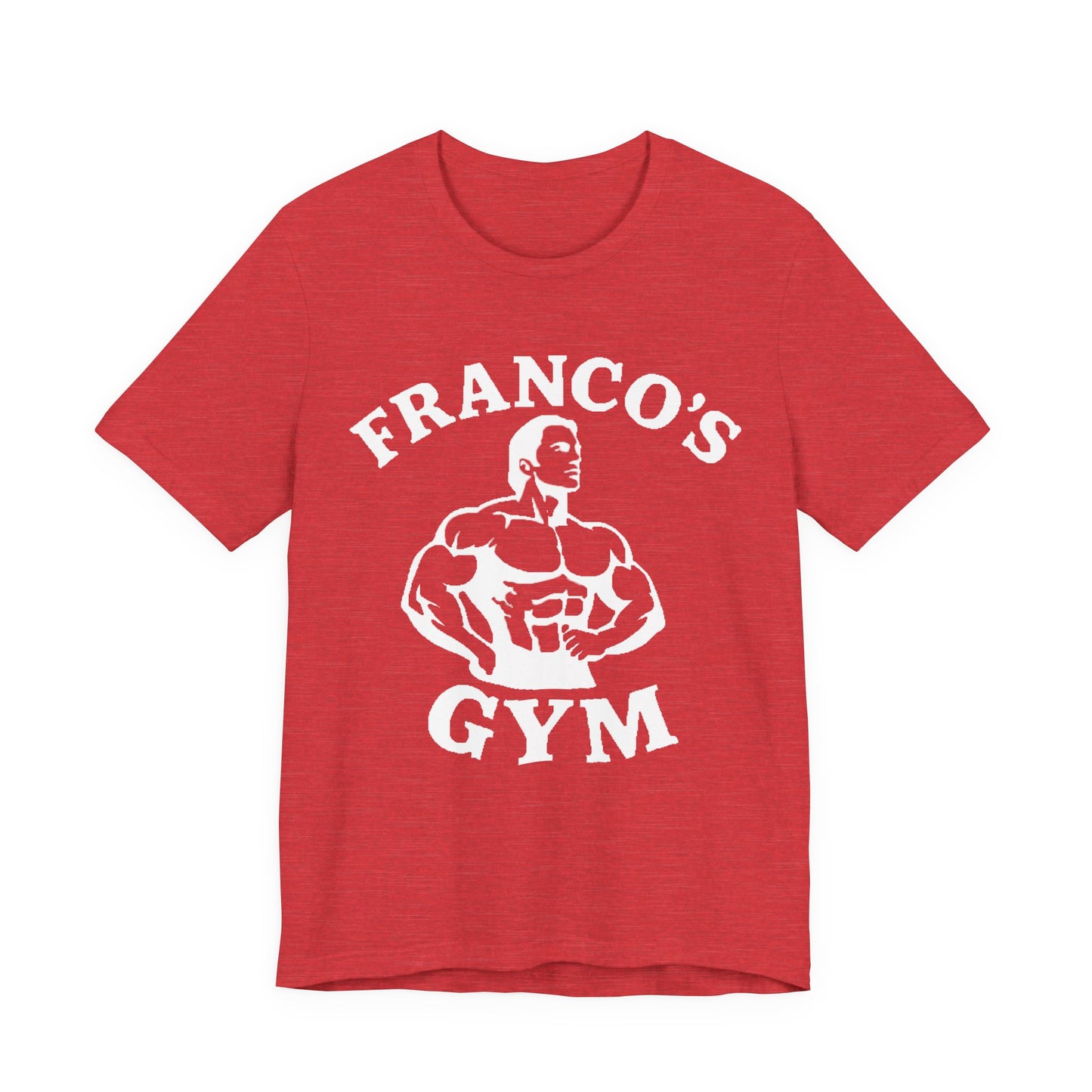 Franco’s Gym Retro Bodybuilder T-Shirt – Vintage 80s Fitness Style