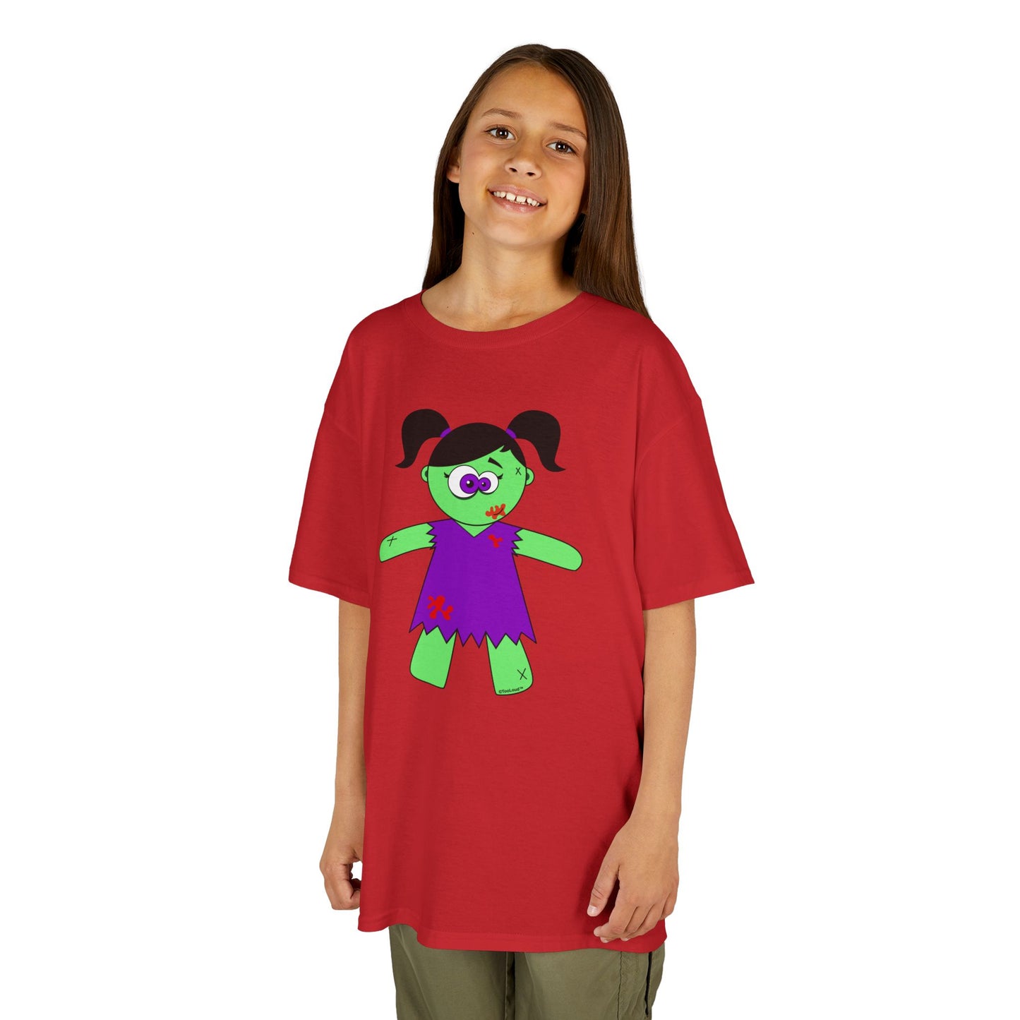 Zombie Girl Halloween Children’s T-Shirt by TOOLOUD