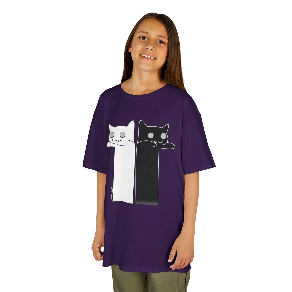 Longcat and Tacgnol – Internet Humor Children's Dark T-Shirt by TOOLOUD