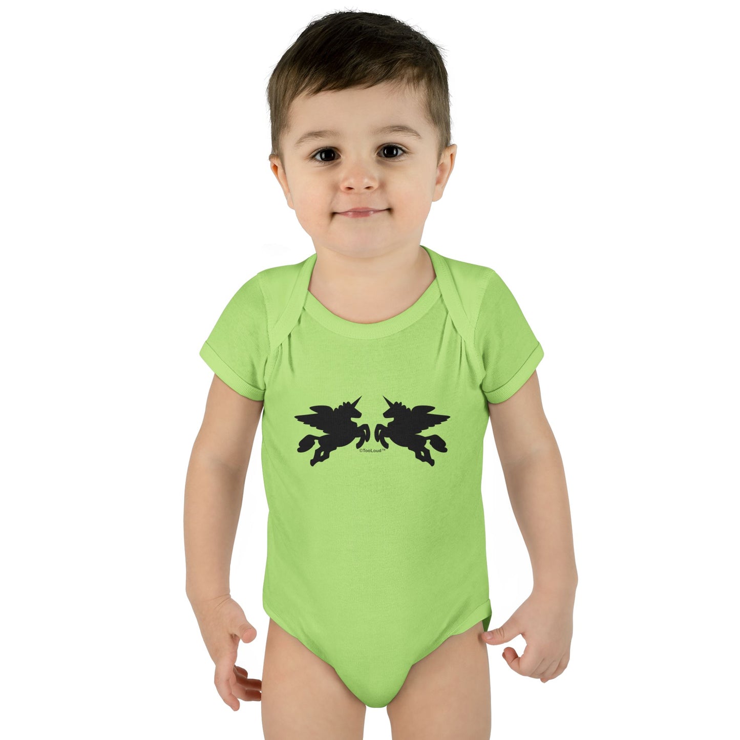 Unicorn Pegasus Design Baby Romper Bodysuit by TOOLOUD