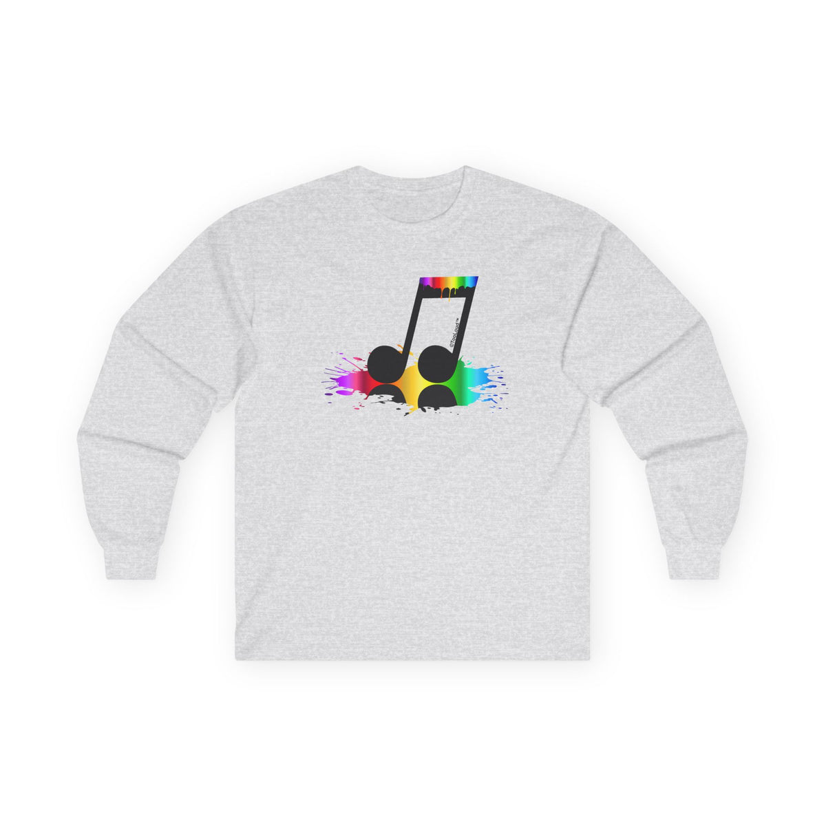 Paint Music Note Adult Long Sleeve Shirt by TOOLOUD
