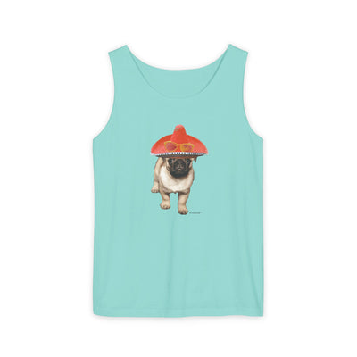 TOOLOUD Pug Dog with Sombrero Loose Adult Tank Top