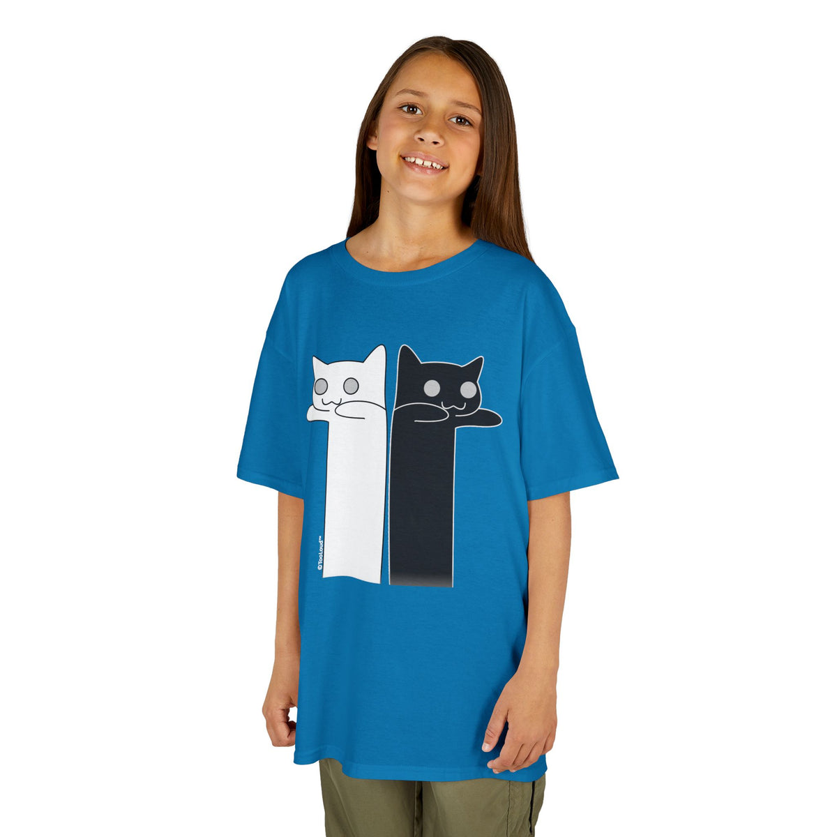 Longcat and Tacgnol – Internet Humor Children's Dark T-Shirt by TOOLOUD