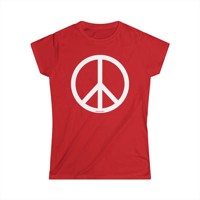 Peace Sign Symbol Juniors Crew T-Shirt by TOOLOUD