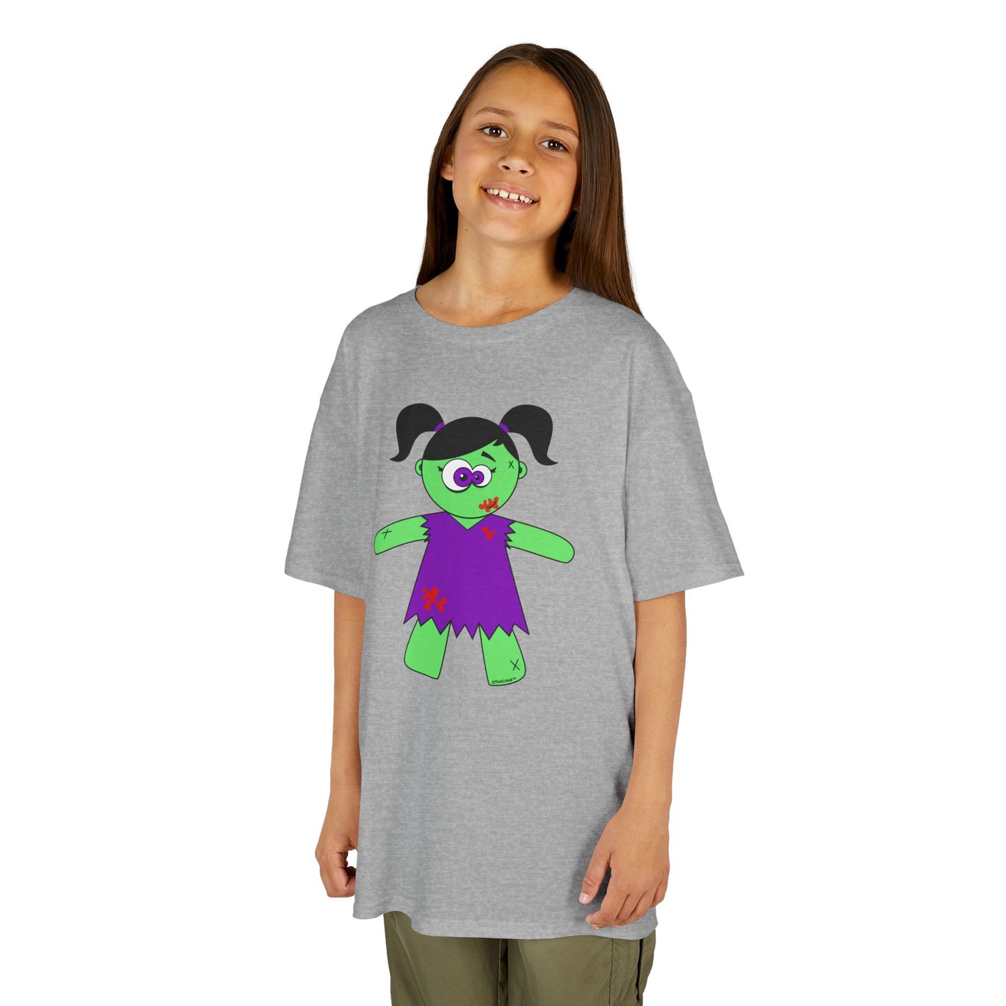 Zombie Girl Halloween Children’s T-Shirt by TOOLOUD