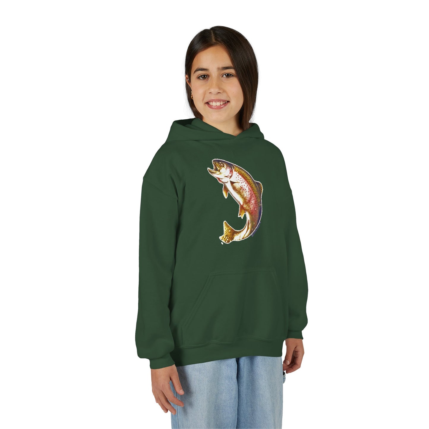 Rainbow Trout Youth Children’s Hoodie Sweatshirt by TOOLOUD