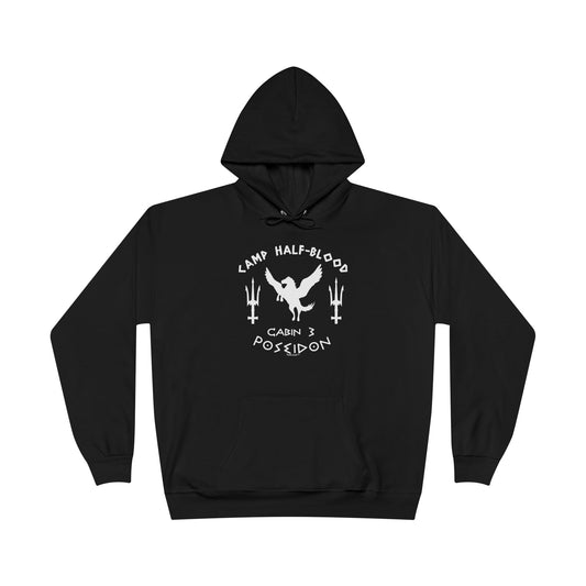 Cabin 3 Poseidon Camp Half Blood Dark Adult Hoodie Sweatshirt by TOOLOUD