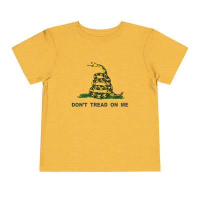 Don't Tread On Me Gadsden Flag Rattlesnake Toddler Short Sleeve T-Shirt